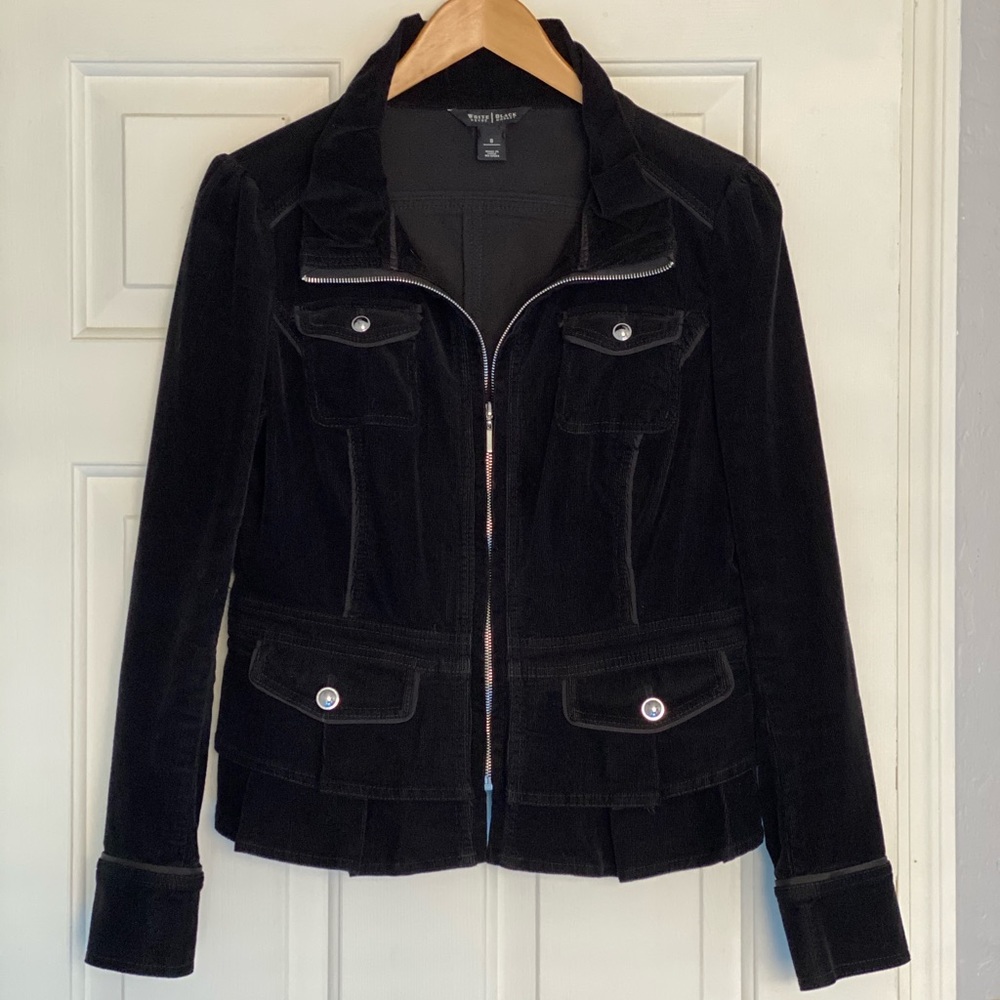 White House Black Market corduroy bomber jacket.